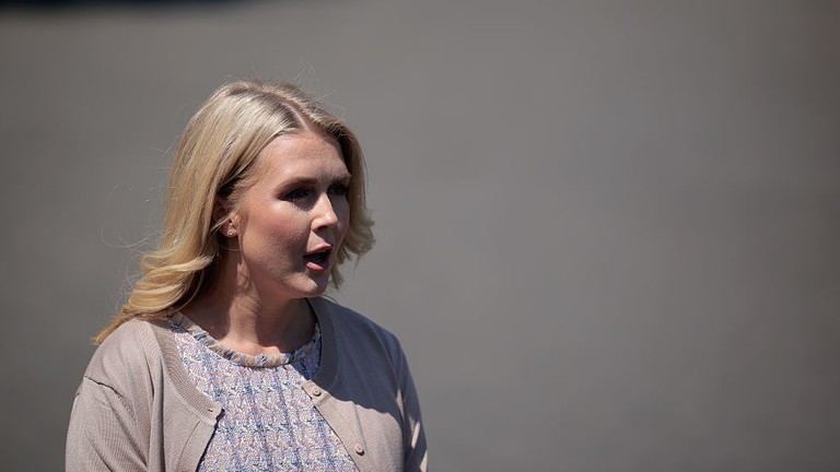 Thư ký báo chí Nhà Trắng Karoline Leavitt đưa ra phản ứng về lãnh đạo Ukraine. Ảnh: Getty.