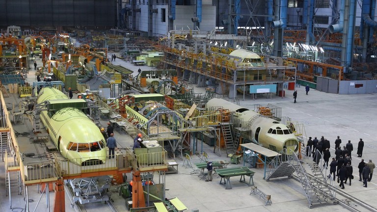 Xưởng lắp ráp của Nhà máy Antonov tại Kiev, Ukraine. Ảnh: Sputnik.