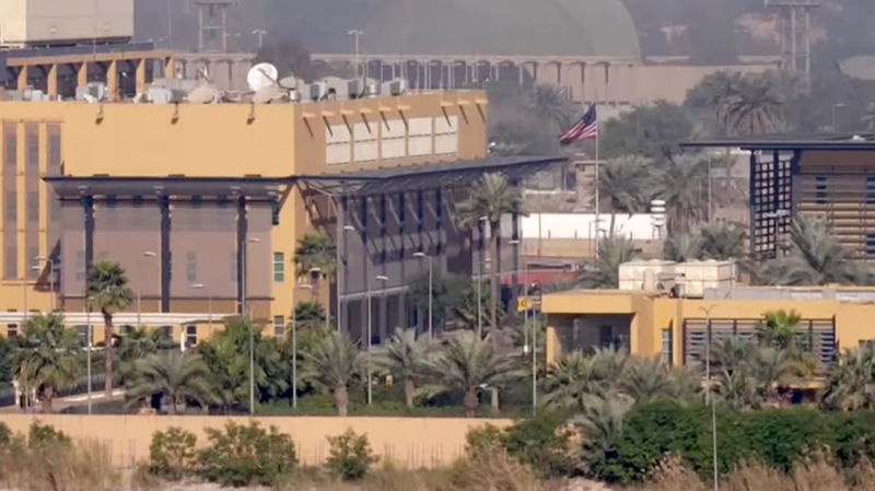 Đại sứ quán Mỹ tại Iraq trong bức ảnh chụp vào năm 2020. Ảnh: Reuters.