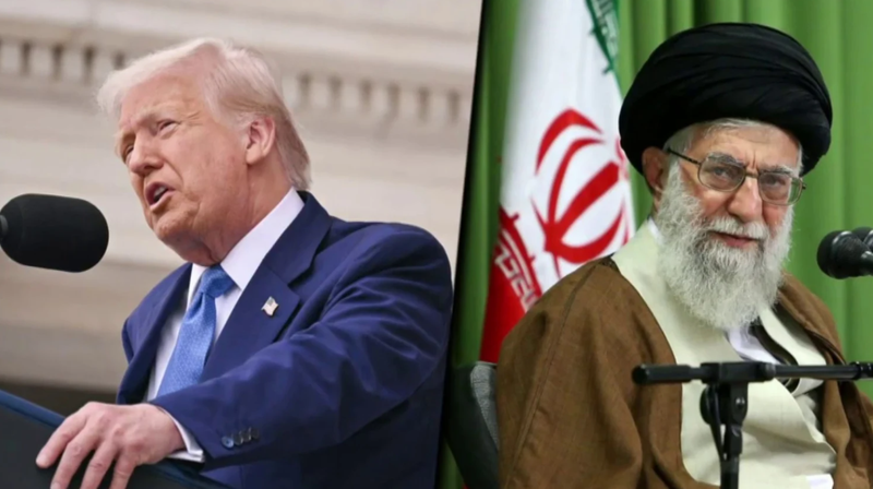 Tổng thống Mỹ Donald Trump và Lãnh tụ tối cao Iran Ali Khamenei. Ảnh: AFP.