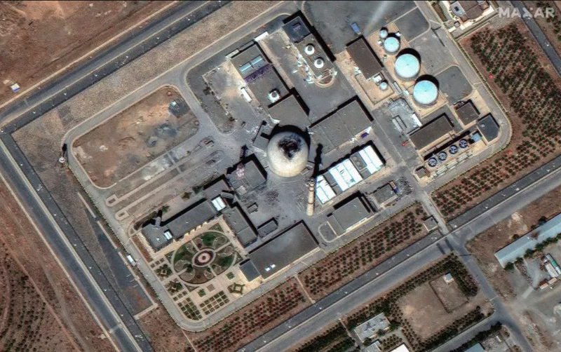 Cơ sở Arak, mặc dù vẫn đang trong quá trình xây dựng, từ lâu đã được các cường quốc phương Tây coi là một thành phần tiềm năng của chương trình vũ khí hạt nhân Iran. Ảnh: Maxar Technologies.