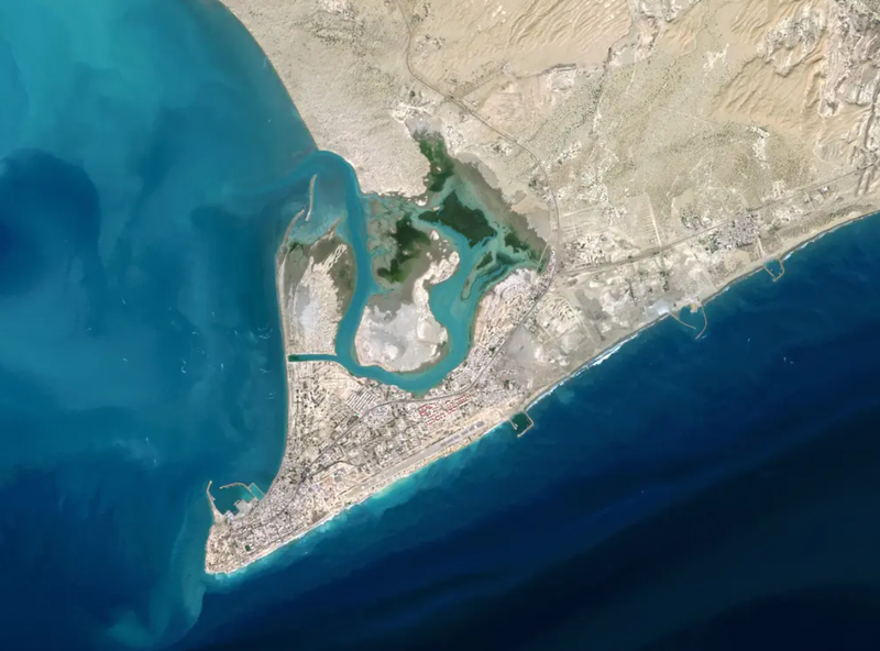 Jask, còn được gọi là Bandar-e Jask, là một thị trấn cảng phía nam Iran, nằm trên Vịnh Oman, ngay bên ngoài Eo biển Hormuz. Ảnh: Getty.