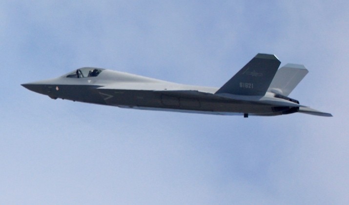 Máy bay chiến đấu tàng hình J-35 của Lữ đoàn Không quân số 1, Không quân Trung Quốc. Ảnh: MW.