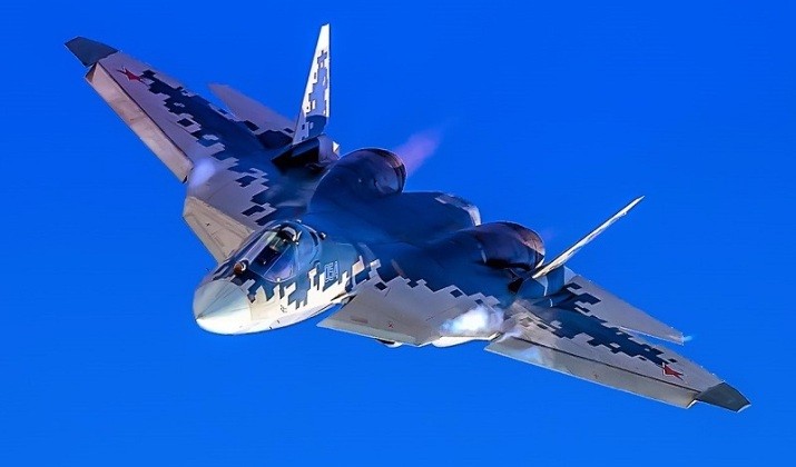 Chiến đấu cơ tàng hình Su-57 của Nga. Ảnh: MW.
