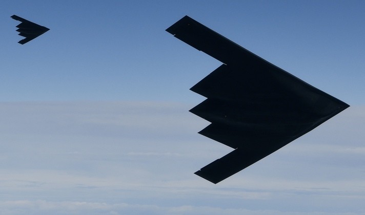 Máy bay ném bom B-2 của Không quân Mỹ. Ảnh: USAF.