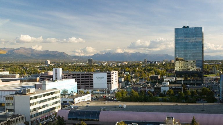 Một góc nhìn trên cao thành phố Anchorage, bang Alaska, Mỹ. Ảnh: Getty.