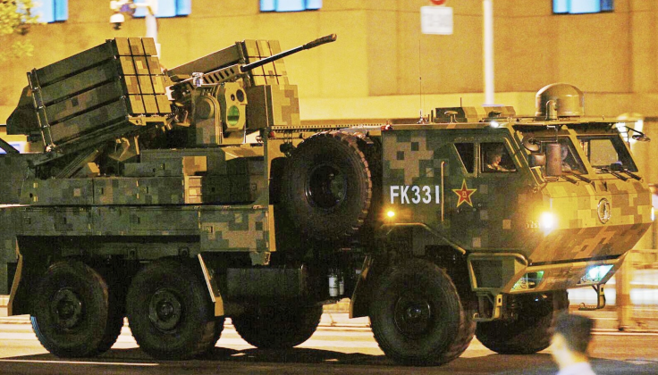 Xe chiến đấu chống máy bay không người lái FK-3000 của Trung Quốc. Ảnh: MW.