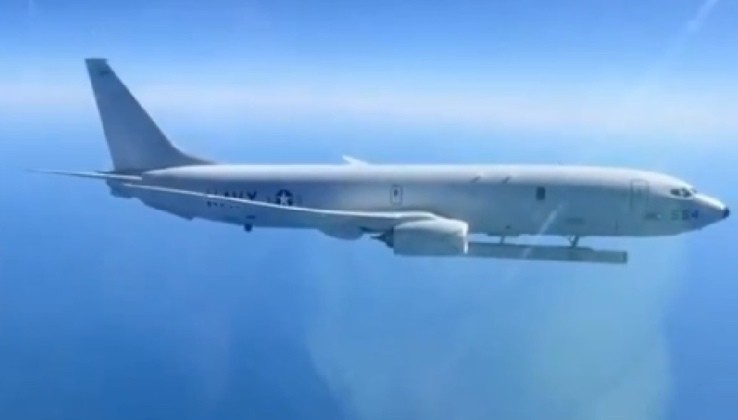 P-8 với cảm biến AN/APS-154 trên Biển Đen. Ảnh: MW.