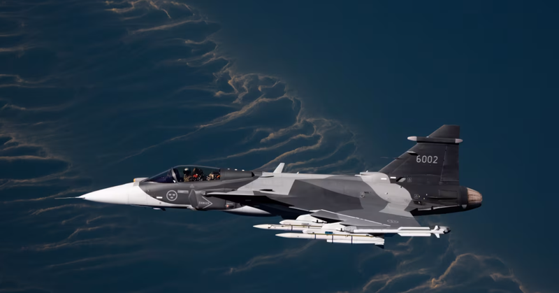 Chiến đấu cơ Gripen-E của Không quân Thụy Điển. Ảnh: Eurasian Times.