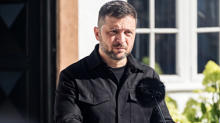 Tổng thống Ukraine Volodymyr Zelensky tại Đan Mạch hôm 3/9. ảnh: Getty.