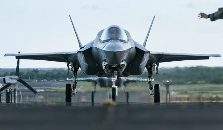 Máy bay F-35B của Thủy quân Lục chiến Mỹ tại Puerto Rico. Ảnh: MW.
