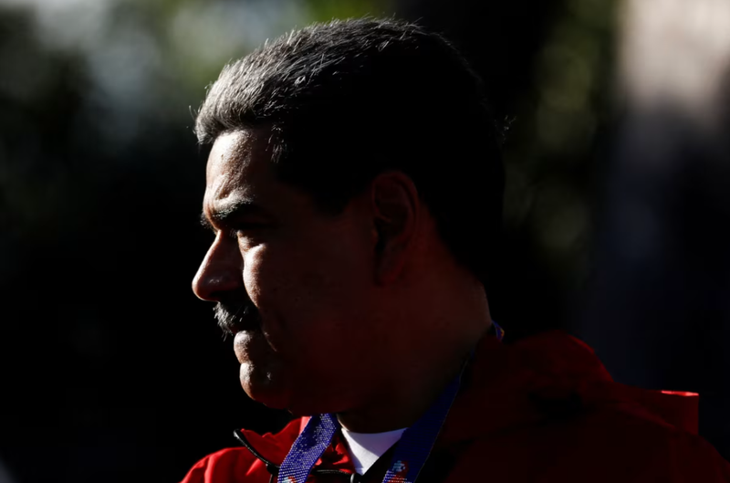 Tổng thống Venezuela Nicolas Maduro tham gia một sự kiện kỷ niệm Ngày kháng chiến của người bản địa tại Caracas, Venezuela ngày 12/10. Ảnh: Reuters.
