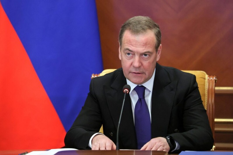 Cựu Tổng thống Nga Dmitry Medvedev. Ảnh: GEety.