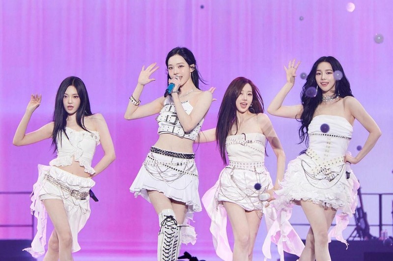 Các thành viên của nhóm nhạc nữ K-pop Aespa, từ trái sang phải: Ningning, Winter, Giselle và Karina. Ảnh: SM Entertainment.