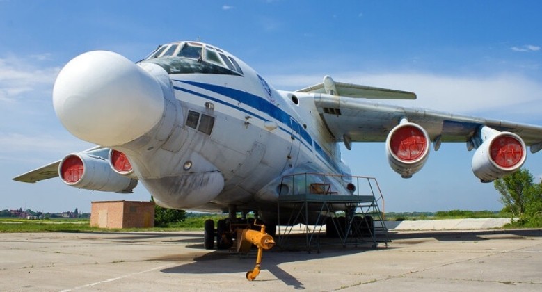 Máy bay thử nghiệm vũ khí laser trên không A-60 của Nga. Ảnh: MW.