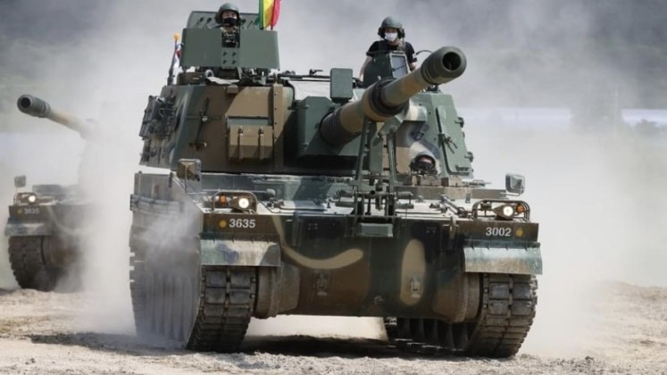 Hệ thống pháo cơ động K9 "Thunder" do Hàn Quốc sản xuất. Ảnh: MW.