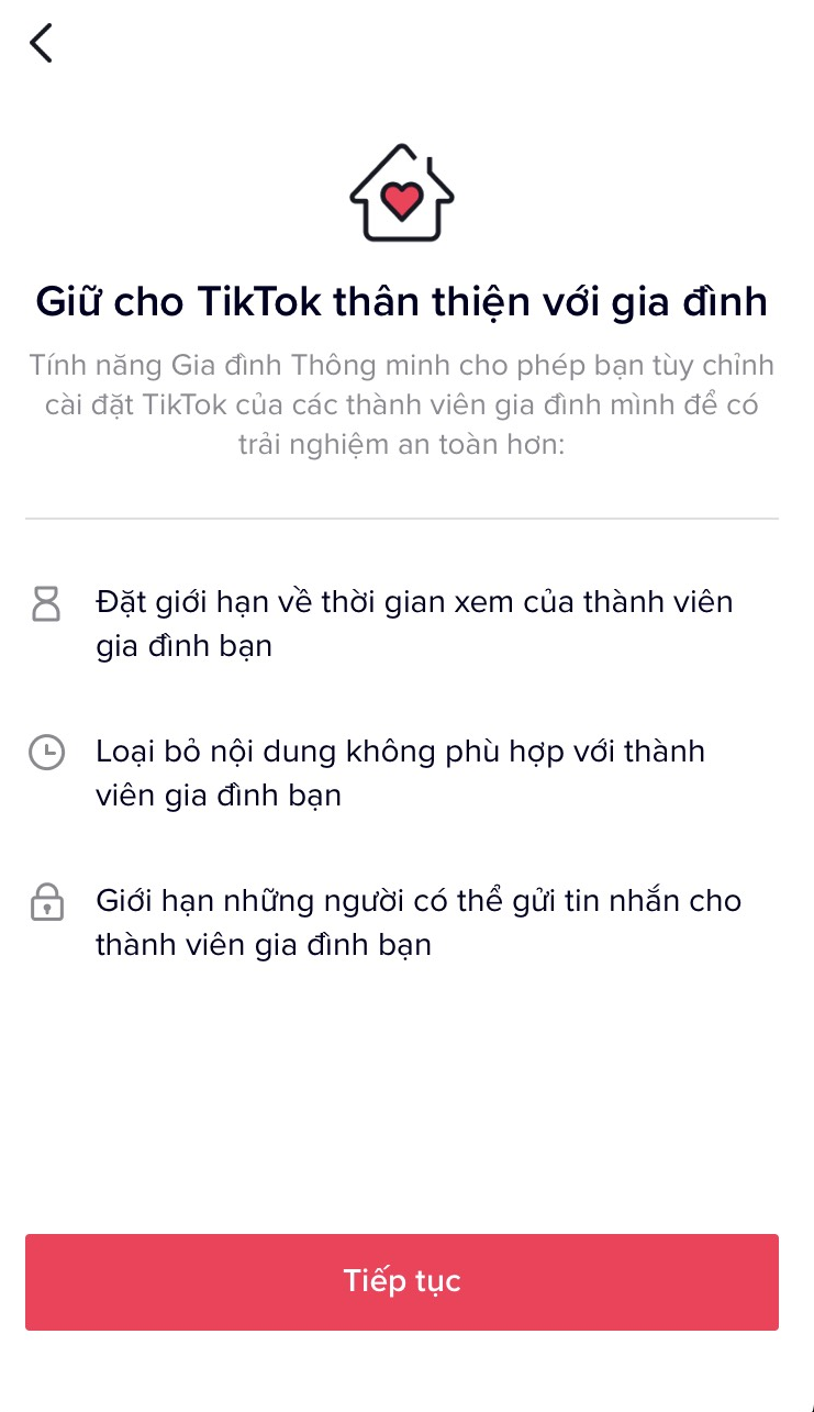 Tính năng này giúp cha mẹ quản lý thời gian và nội dung khi trẻ em sử dụng mạng xã hội. (Ảnh chụp màn hình)