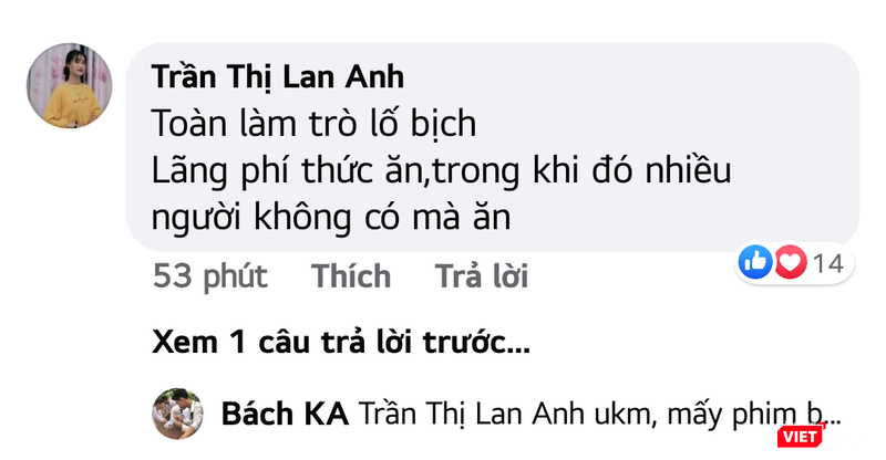 Những bình luận phẫn nộ của cư dân mạng.