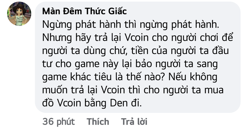Người chơi không đồng ý với cách quy đổi sang phiên bản Au2 trên mobile. Người chơi không đồng ý với cách quy đổi sang phiên bản Au2 trên mobile.