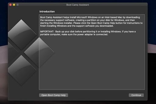 Màn hình giới thiệu của Boot Camp Assistant. Ảnh: Digital Trends.