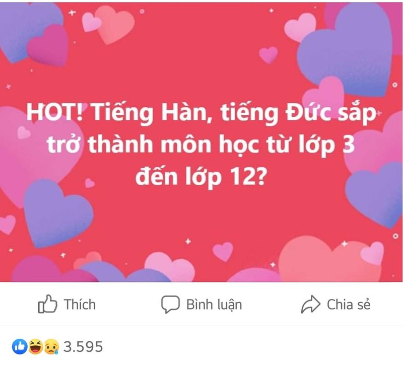 Vấn đề môn tiếng Hàn gây tranh cãi MXH. Vấn đề môn tiếng Hàn gây tranh cãi MXH.