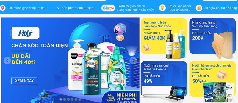 Sàn thương mại điện tử ngày càng phát triển mạnh ở Việt Nam.