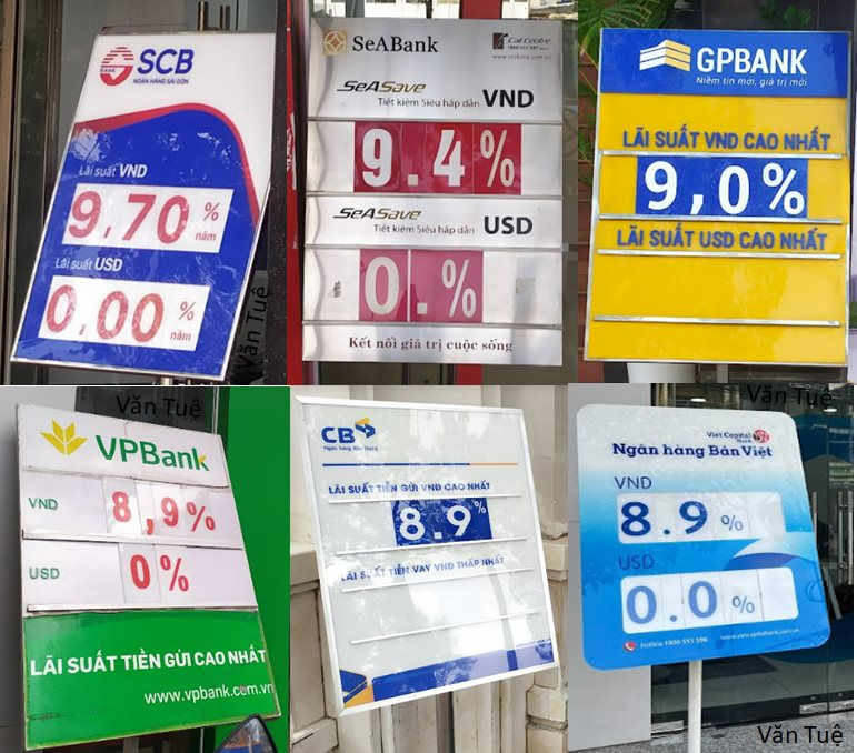 Biển lãi suất tại một số ngân hàng cập nhật ngày 17/01/2022, nguồn: Văn Tuệ Biển lãi suất tại một số ngân hàng cập nhật ngày 17/01/2022, nguồn: Văn Tuệ