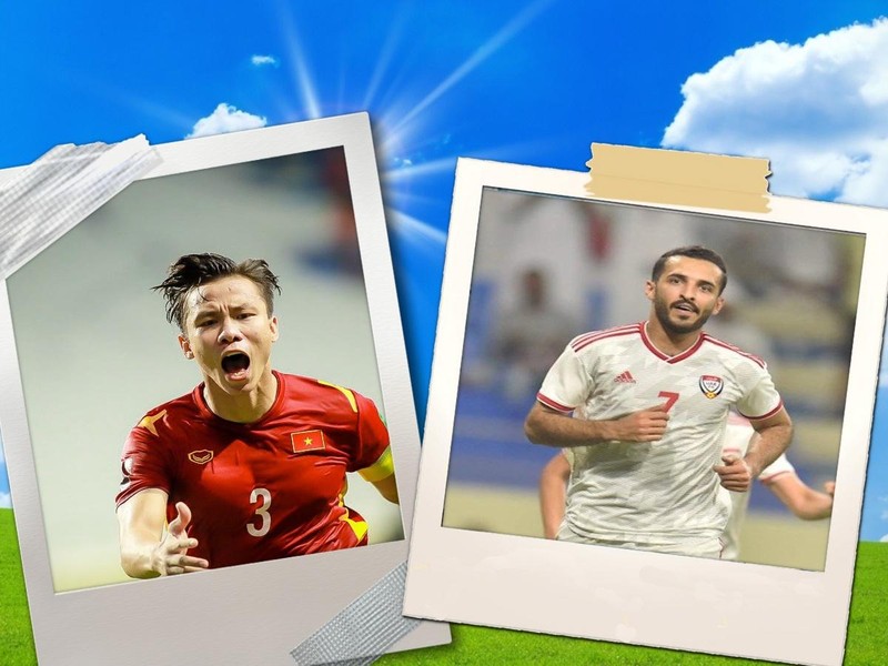 Cuộc đối đầu Ngọc Hải - Ali Mabkhout sẽ quyết định đến kết quả trận đấu. Ảnh AT.