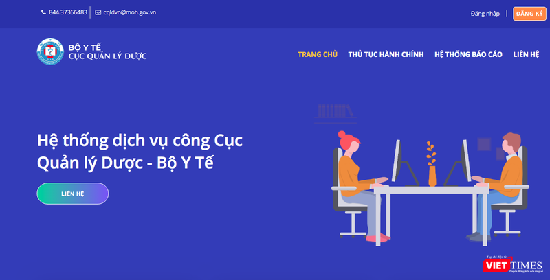 Hệ thống dịch vụ công Cục Quản lý Dược (Bộ Y tế)