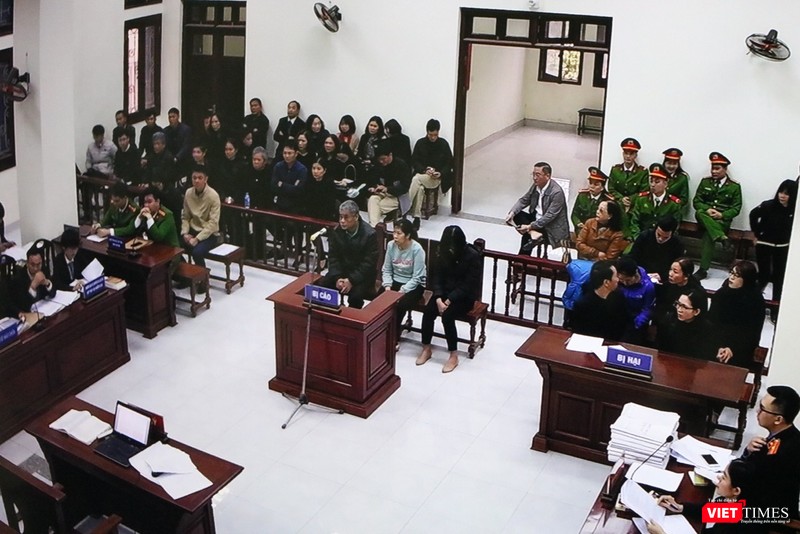 Toàn cảnh phiên tòa xét xử sơ thẩm. Ảnh: Minh Thúy