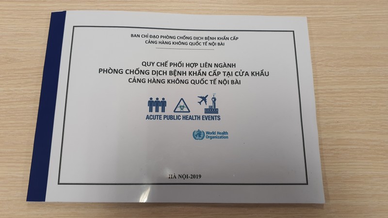 Quy chế phối hợp liên ngành phòng chống dịch bệnh khẩn cấp tại cửa khẩu hàng không quốc tế Nội Bài. Ảnh: Bộ Y tế Quy chế phối hợp liên ngành phòng chống dịch bệnh khẩn cấp tại cửa khẩu hàng không quốc tế Nội Bài. Ảnh: Bộ Y tế