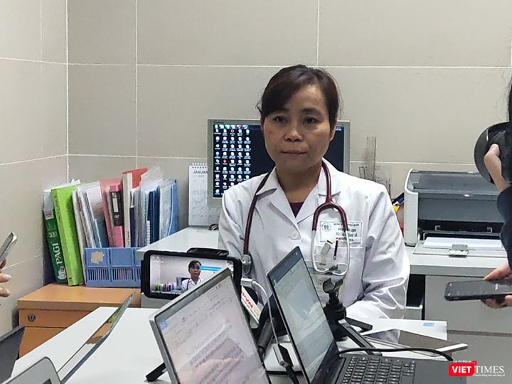 BS. Lại Thanh Hà – Trưởng Khoa Khám bệnh, Bệnh viện Thanh Nhàn. Ảnh: Minh Thúy