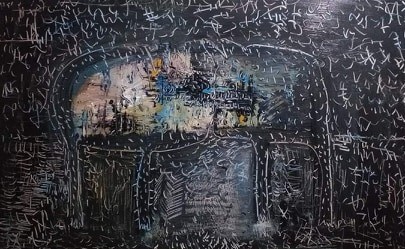 Tranh của họa sĩ Bùi Hoàng Dương. Ảnh: HSCC