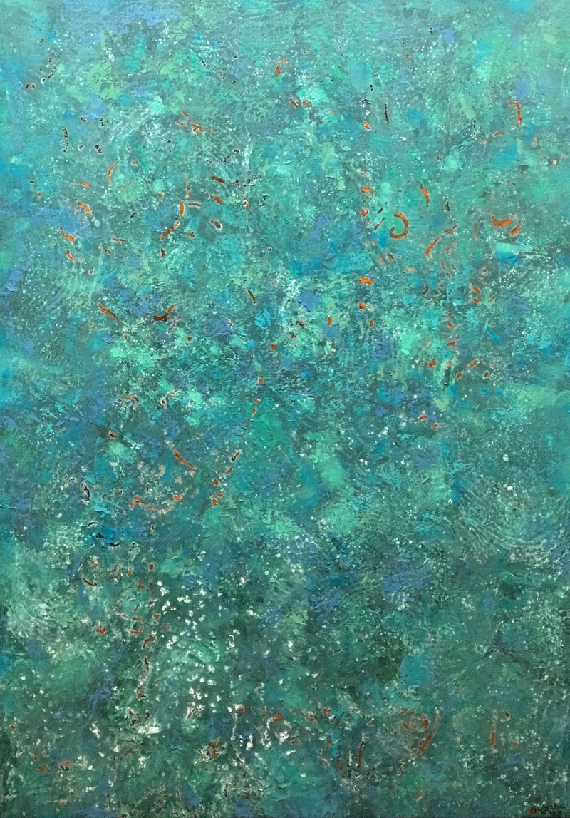 Tranh của họa sĩ Khổng Đỗ Duy. Ảnh: HSCC