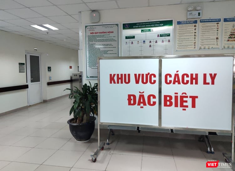 Khu vực cách ly đặc biệt tại Bệnh viện Bệnh Nhiệt đới Trung ương. Ảnh: Minh Thúy