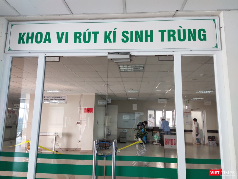 Khoa Virus Ký sinh trùng tại Bệnh viện Bệnh Nhiệt đới Trung ương cơ sở 2. Ảnh: Minh Thúy