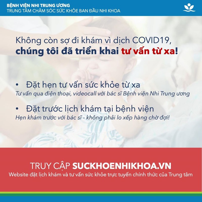 Bệnh viện Nhi Trung ương tư vấn khám chữa bệnh từ xa. Ảnh: BVCC Bệnh viện Nhi Trung ương tư vấn khám chữa bệnh từ xa. Ảnh: BVCC