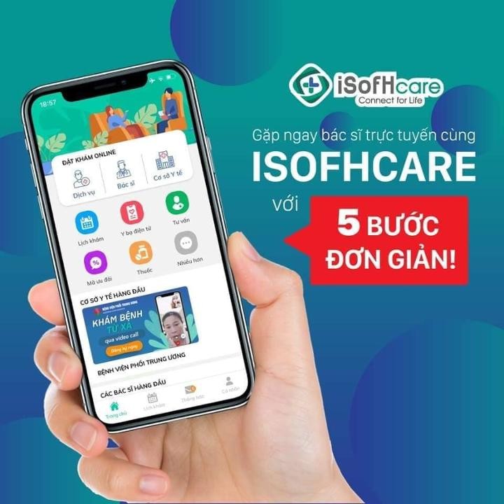 Phần mềm khám, chữa bệnh trực tuyến. Ảnh: BVCC Phần mềm khám, chữa bệnh trực tuyến. Ảnh: BVCC