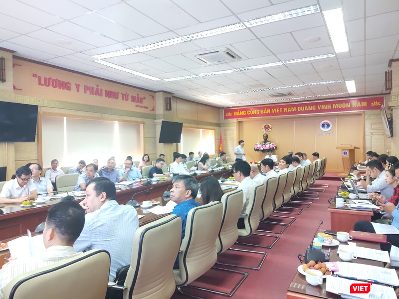 Toàn cảnh cuộc họp phê duyệt Đề án “Khám, chữa bệnh từ xa” giai đoạn 2020-2025. (Ảnh: Minh Thúy)
