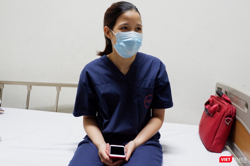 BS. Nguyễn Thị Hồng - Khoa Ngoại sản, Bệnh viện Bệnh Nhiệt đới Trung ương (Ảnh: Nhật Minh)