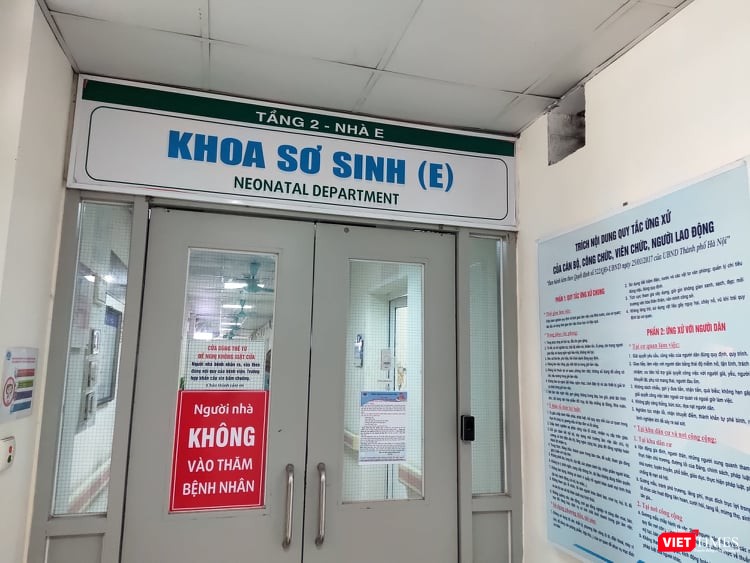 Khoa Sơ sinh, Bệnh viện Đa khoa Xanh Pôn (Ảnh: Minh Thúy)