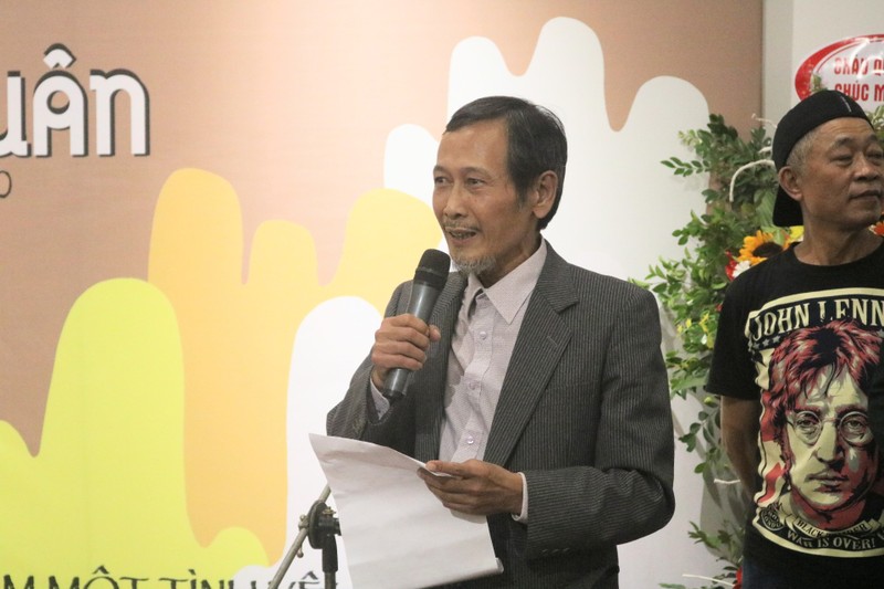 Hoạ sĩ Vi Ngọc Mai – con trai hoạ sĩ Ngọc Linh (Ảnh: Minh Thuý)