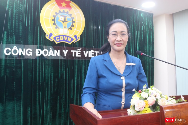 PGS.TS. Phạm Thanh Bình – Chủ tịch Công đoàn Y tế Việt Nam (Ảnh: Minh Thuý) 