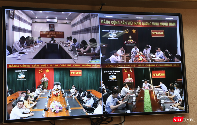 Sở Y tế cac tỉnh, thành phố tham gia họp trực tuyến công tác phòng, chống dịch COVID-19 (Ảnh: Minh Thuý)