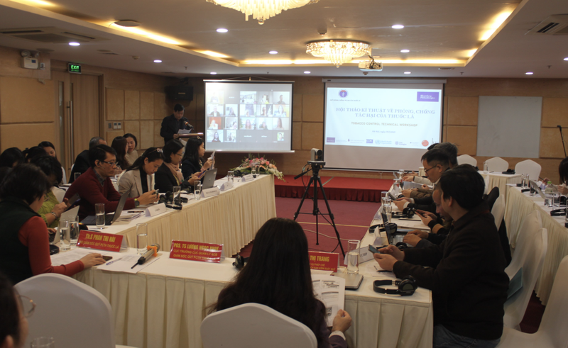Hội thảo kỹ thuật về phòng chống tác hại của thuốc lá (Ảnh: Lê Hảo)
