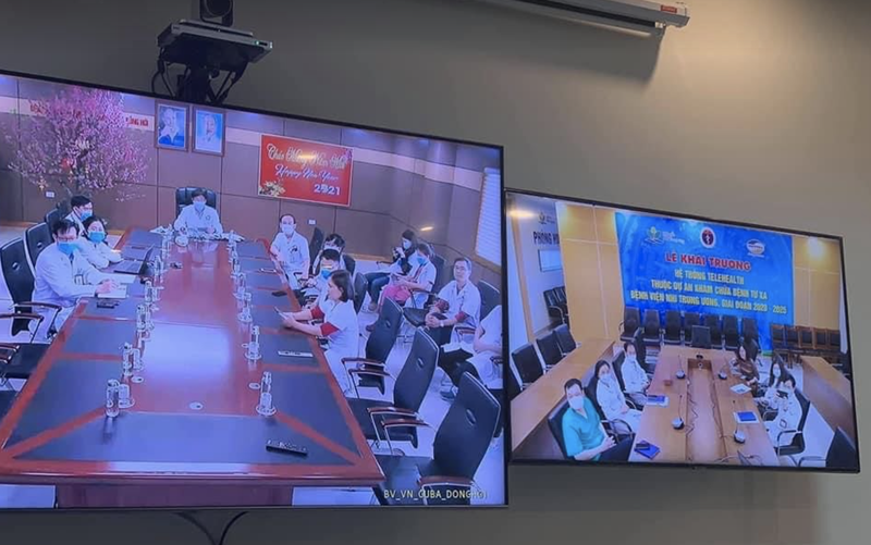 Bệnh viện Nhi Trung ương tổ chức khám, chữa bệnh từ xa (Ảnh - BVCC) Bệnh viện Nhi Trung ương tổ chức khám, chữa bệnh từ xa (Ảnh - BVCC)