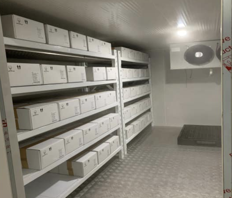 Kho bảo quản vaccine phòng COVID-19 (Ảnh - Bộ Y tế)