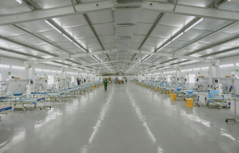 Trung tâm hồi sức tích cực người bệnh COVID-19 trực thuộc Bệnh viện Hữu nghị Việt Đức với quy mô 500 giường sẵn sàng tiếp nhận điều trị những bệnh nhân COVID-19 nặng (Ảnh - BVCC) Trung tâm hồi sức tích cực người bệnh COVID-19 trực thuộc Bệnh viện Hữu nghị Việt Đức với quy mô 500 giường sẵn sàng tiếp nhận điều trị những bệnh nhân COVID-19 nặng (Ảnh - BVCC)