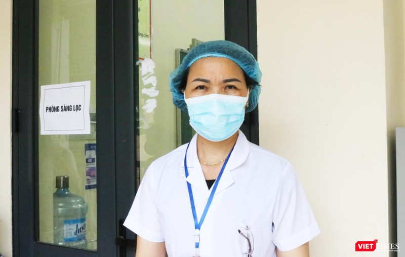 BS. Nguyễn Thị Hồng Thuý – Trạm trưởng Trạm Y tế phường Cống Vị (Ảnh - Minh Thuý)