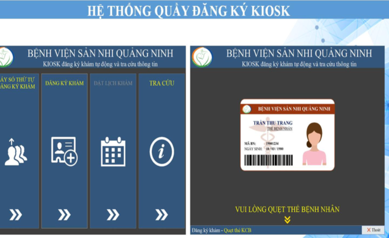 Hệ thống đăng ký khám tự động và tra cứu thông tin (Ảnh - BVCC) Hệ thống đăng ký khám tự động và tra cứu thông tin (Ảnh - BVCC)